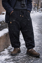 قم بتحميل الصورة إلى المعرض، سروال قندريسة جينز شتوي