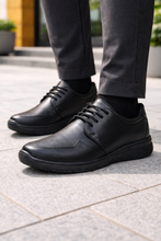 قم بتحميل الصورة إلى المعرض، حذاء رجالي أسود مريح للعمل  SIEUR  ✓✓