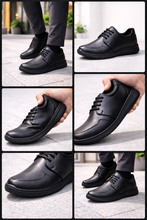 قم بتحميل الصورة إلى المعرض، حذاء رجالي أسود مريح للعمل  SIEUR  ✓✓